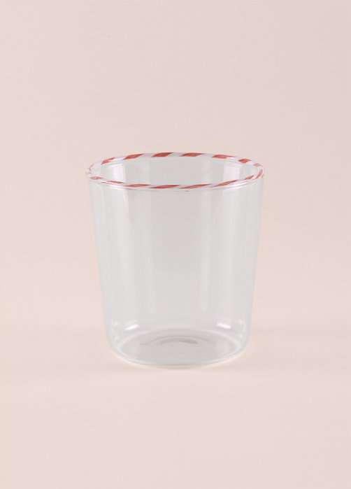 Hermia Vasos de Vidrio Rosa 300 ml